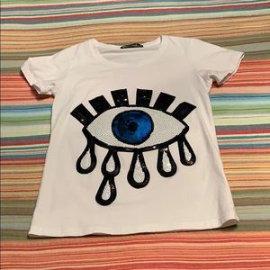 Short sleeve eye logo tee